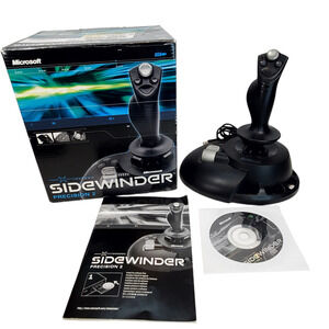 Microsoft Sidewinder Precision 2 Joystick PC Controller with Original Box Manual